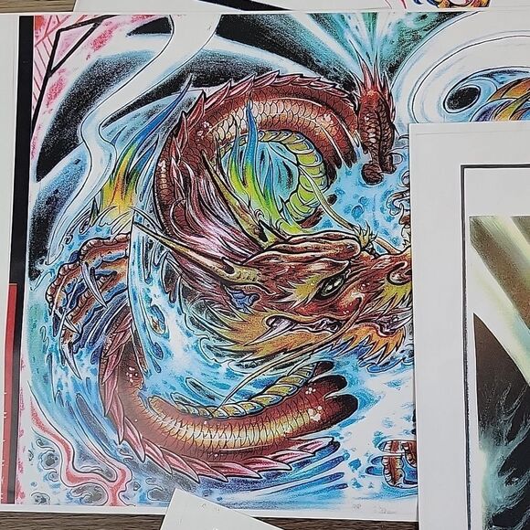 Tatoo flash art set of 15 - Picture 5 of 13